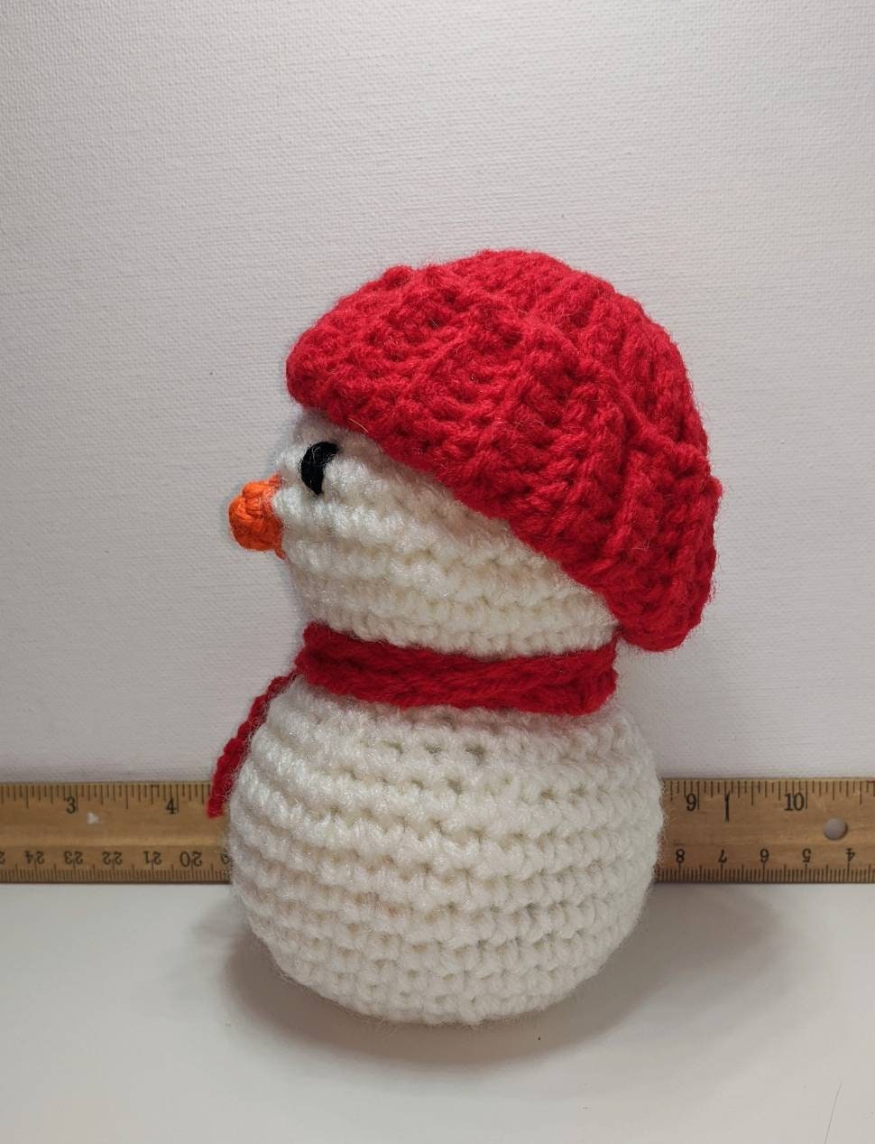 Bundled up snowman