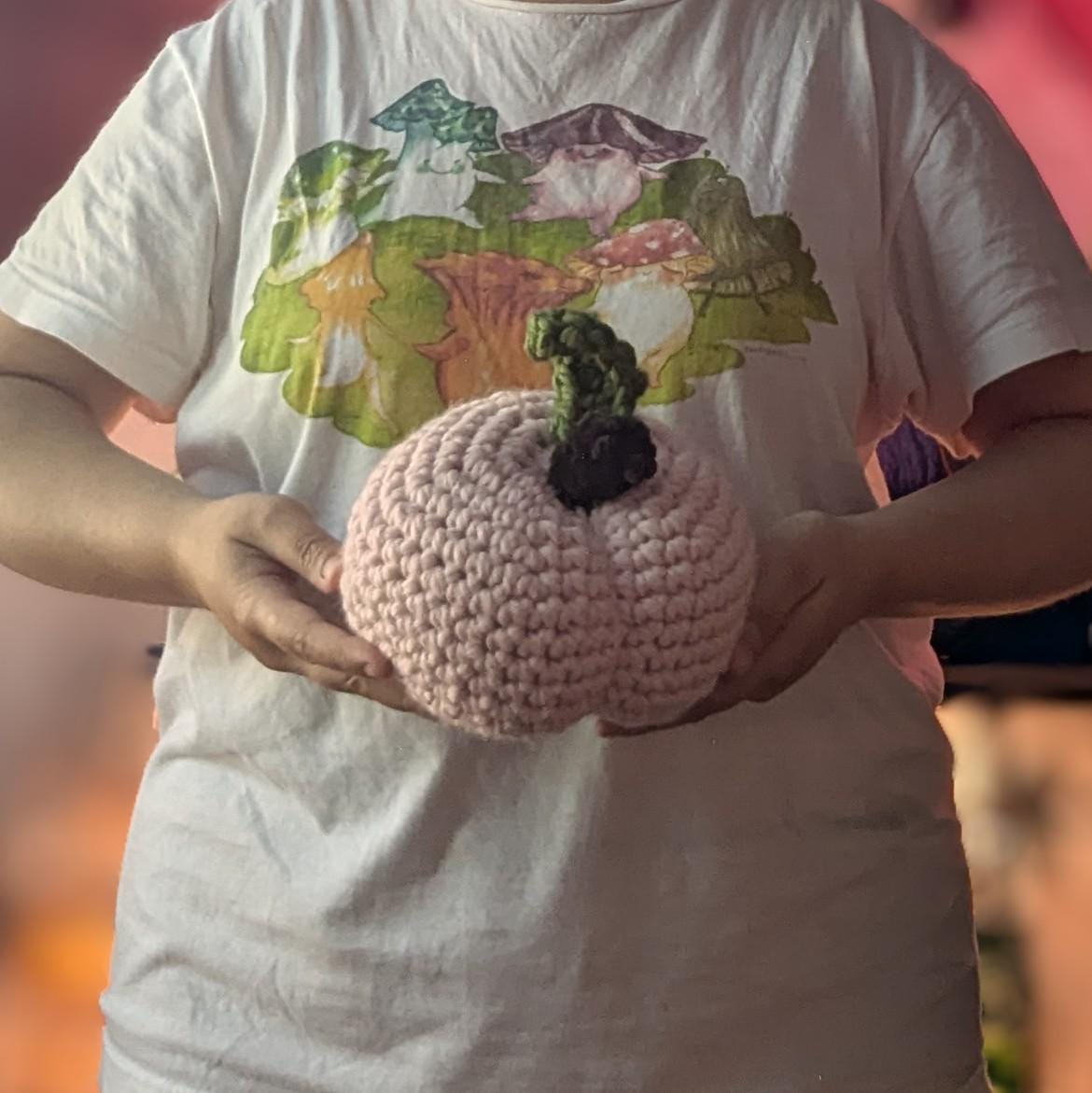 Peach Pillow: Pink Decorative Table Centerpiece