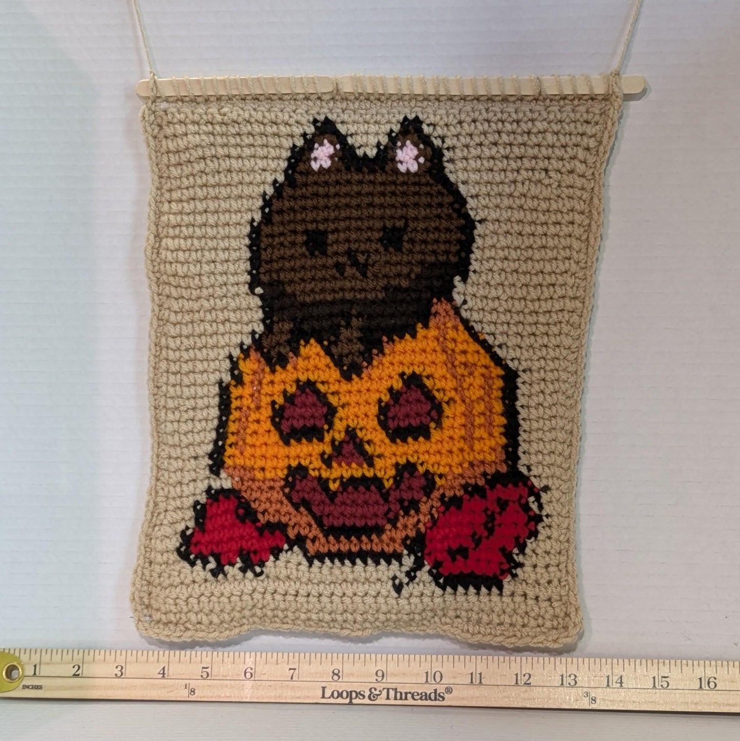 Pumpkin Cat Tapestry