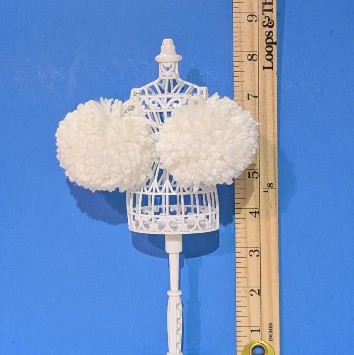 Fluffy Pom-pom Earrings