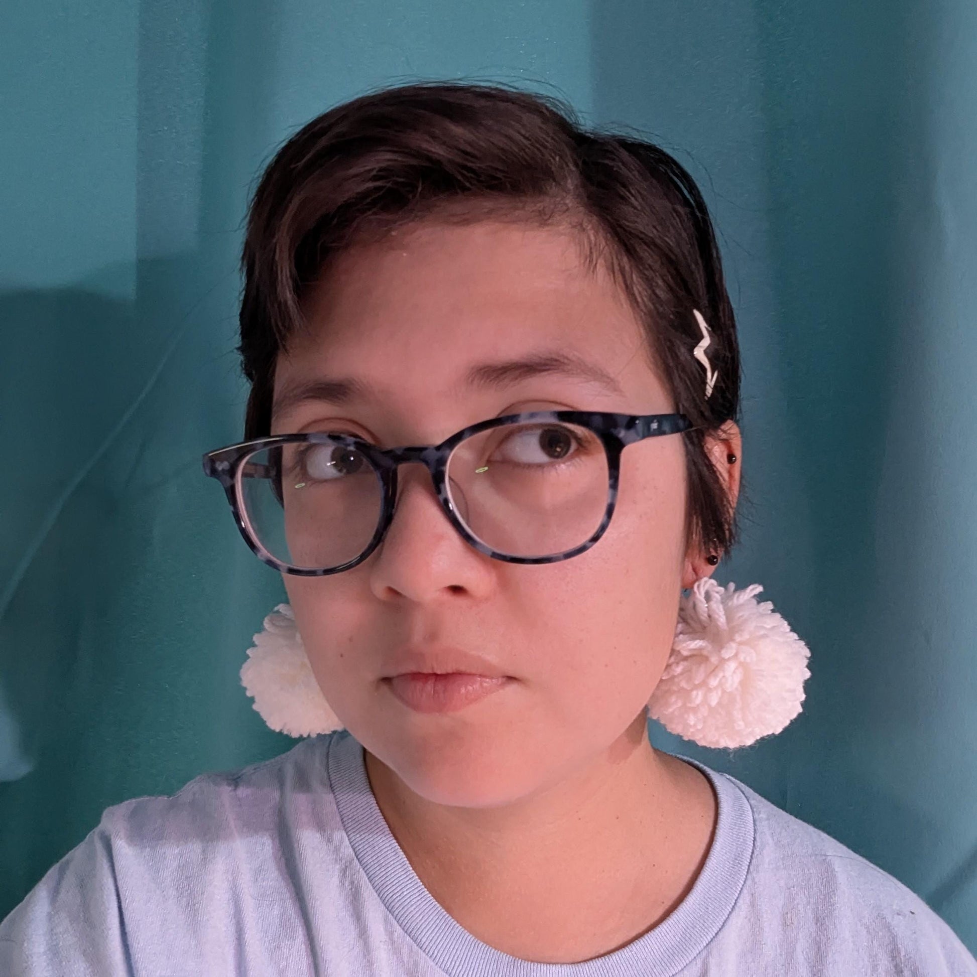 Fluffy Pom-pom Earrings