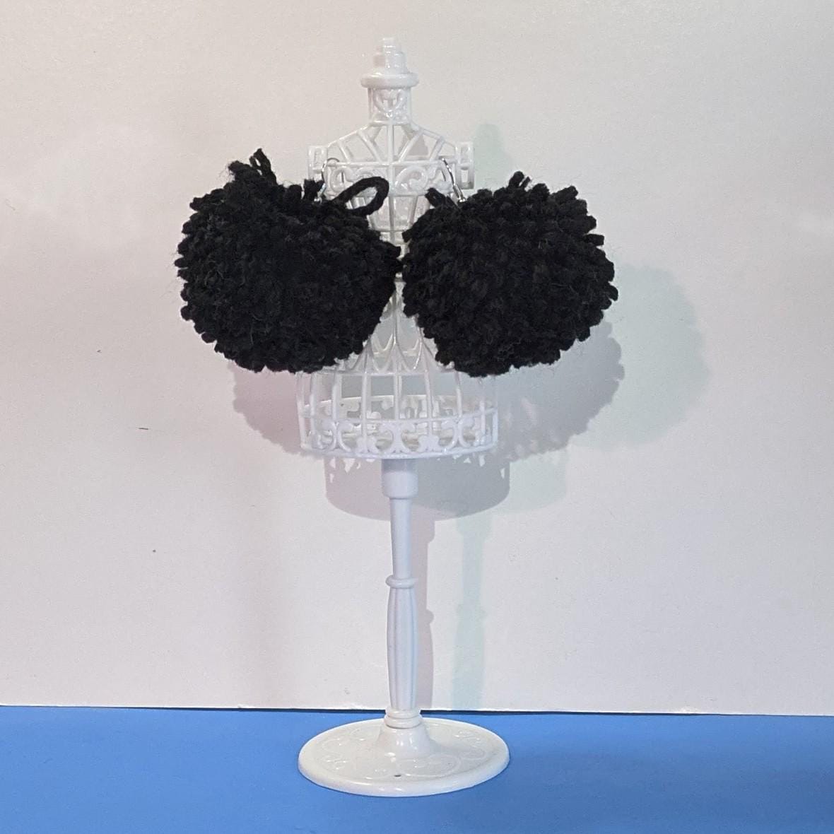 Fluffy Pom-pom Earrings