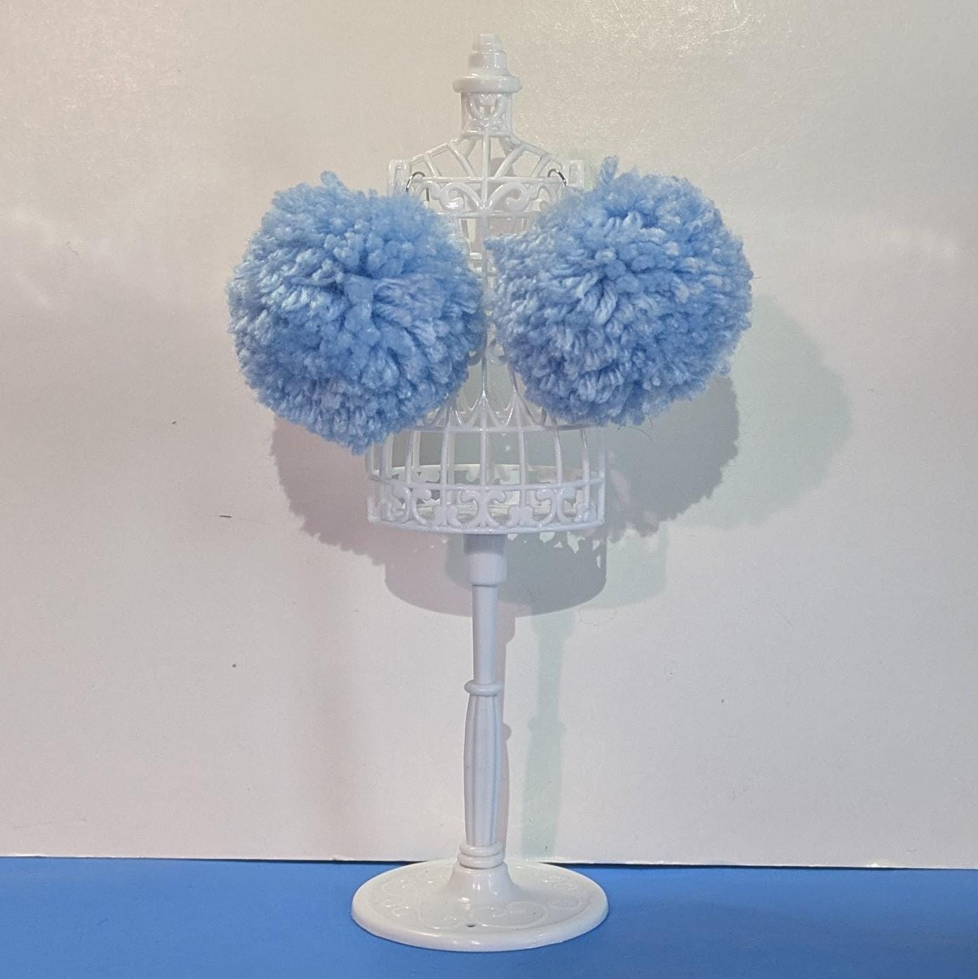 Fluffy Pom-pom Earrings
