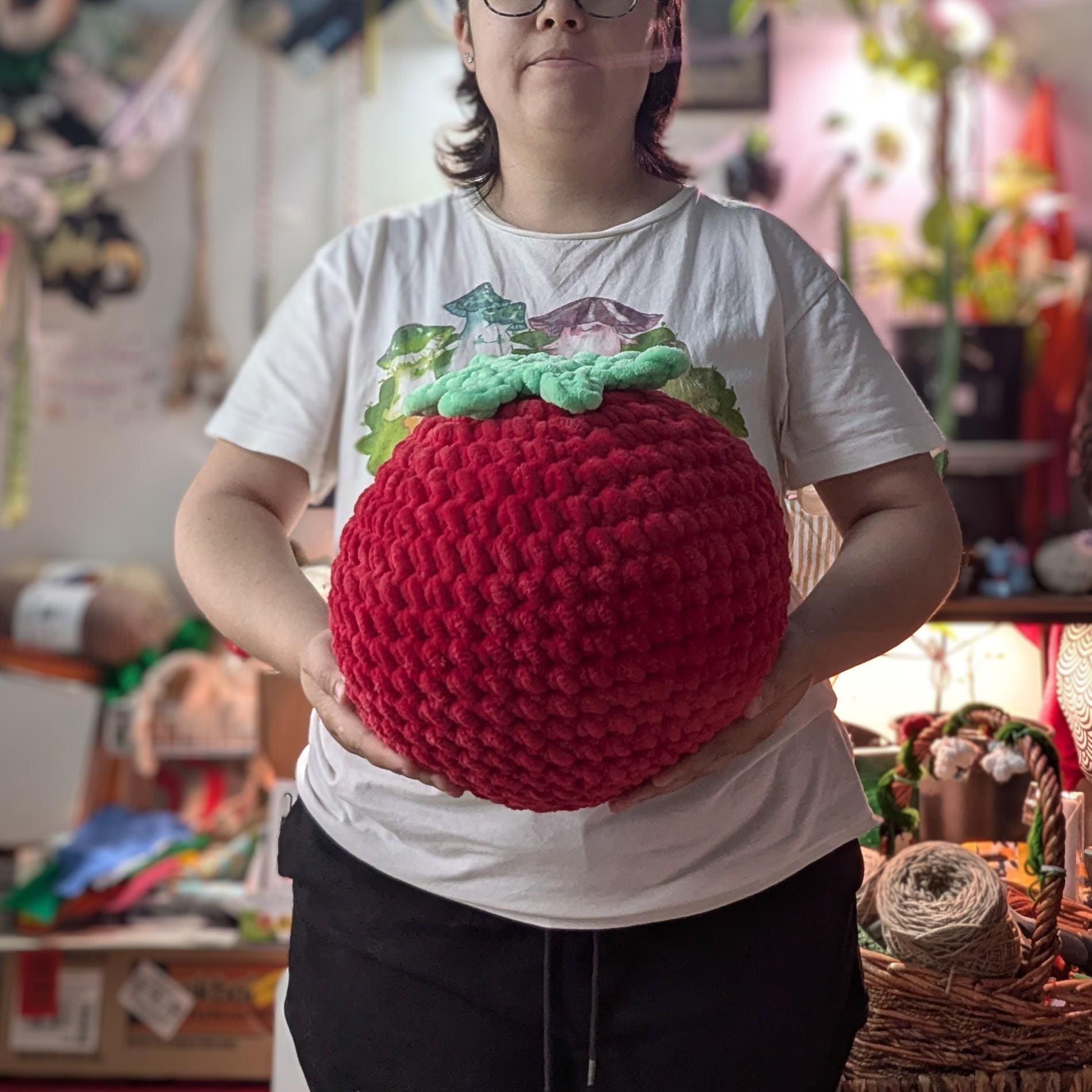 GIANT Tomato Pillow